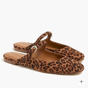 J.Crew Factory Leopard Mary Jane Mules